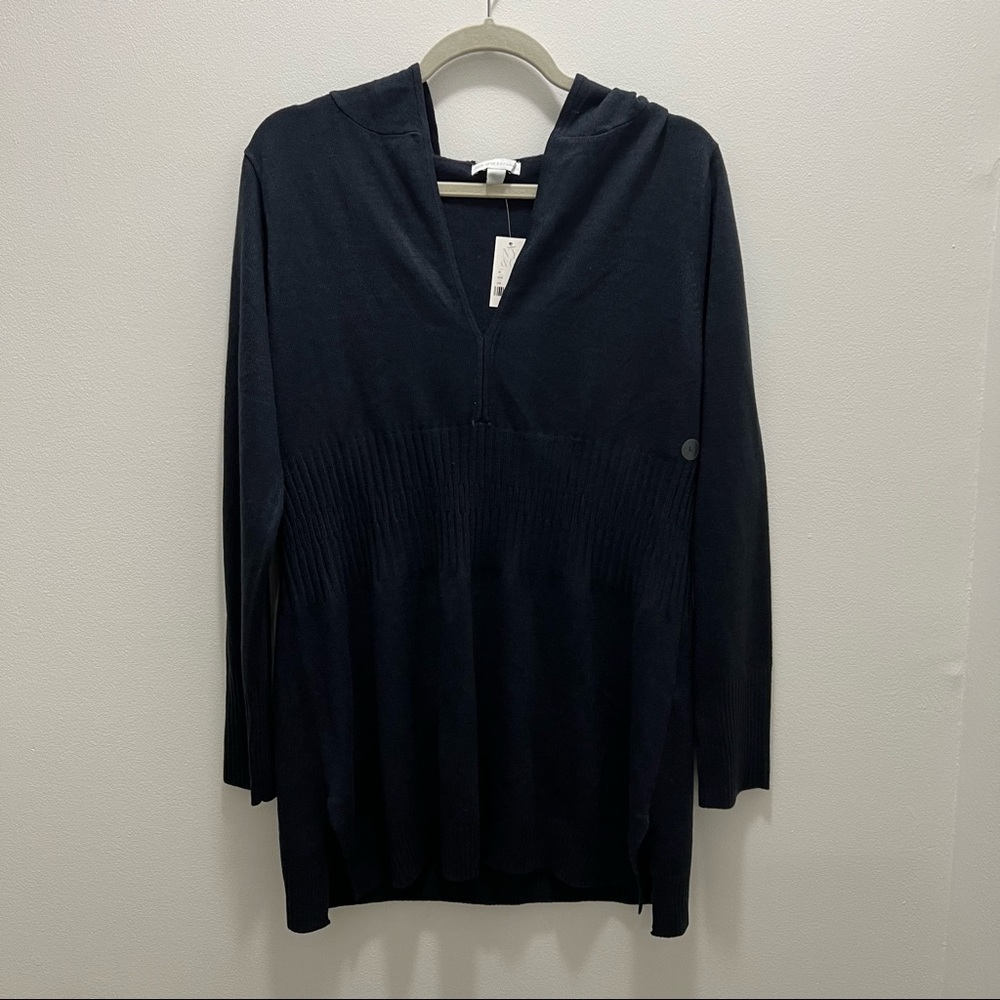 New York & Company light sweater with hoodie